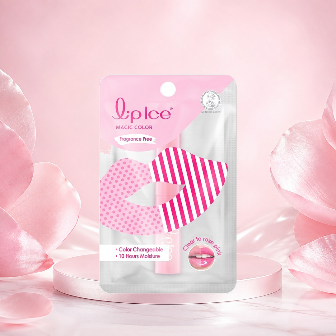 Lipice Magic Color Rose Pink Fragrance Free Lip Balm 2 g product view