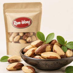 Close-up of Rom-Wong raw Brazil nuts