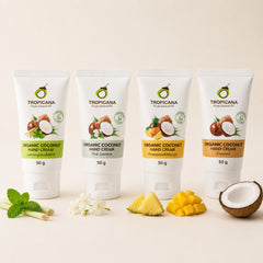 Tropicana Organic Coconut Hand Cream four-scent set