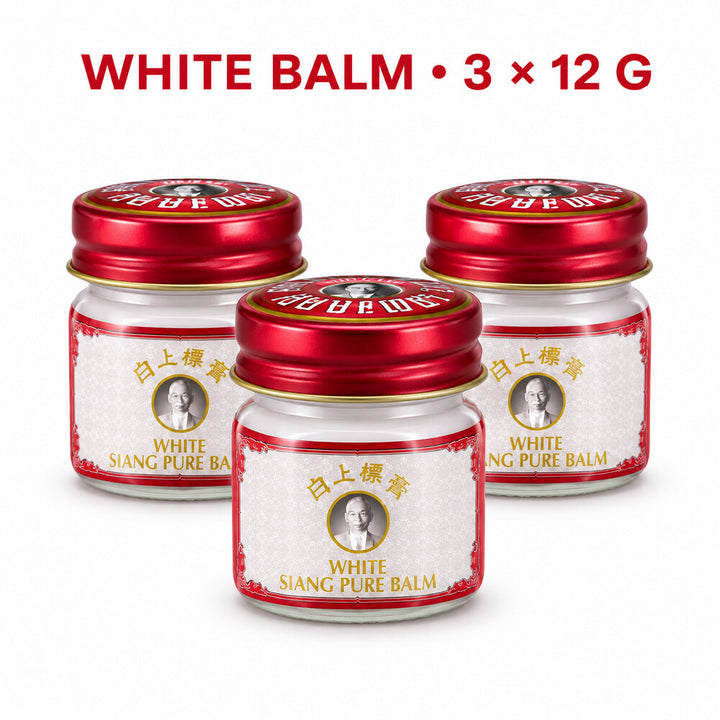 Siang Pure White Balm pack of three 12g jars