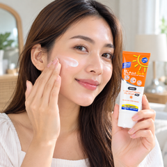 Minus-Sun Pollution Protection Mousse SPF40 PA+++ White 30 g — Packs of 2, 4 or 6 — face lifestyle image