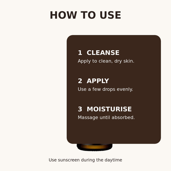 How to apply TeaShell Niacinamide Brightening Serum
