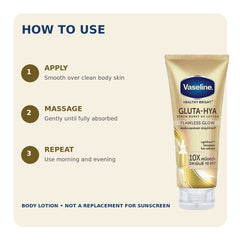 How to apply Vaseline Gluta-Hya Flawless Glow body lotion