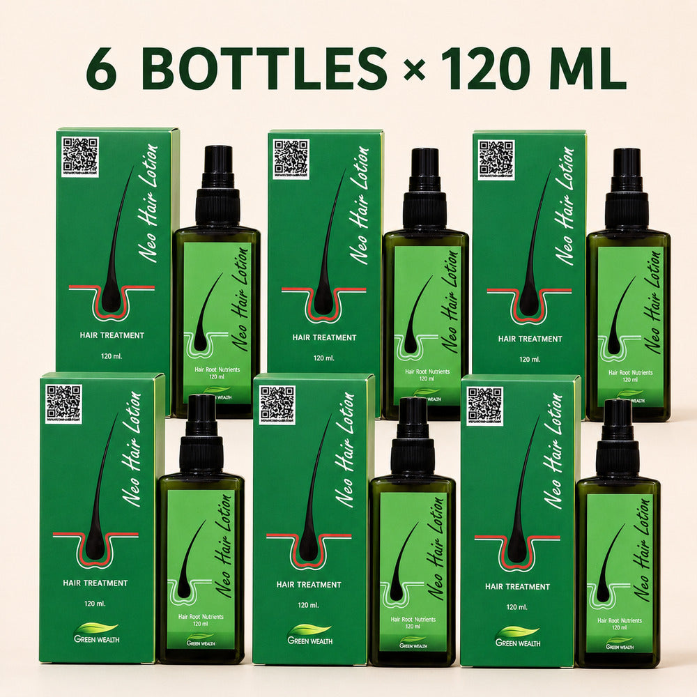Green Wealth Neo Hair Lotion original Thai edition six bottles 120ml each