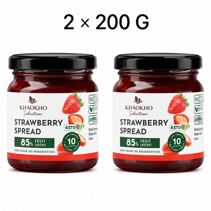 Khaokho Selection Strawberry Spread two 200g jars