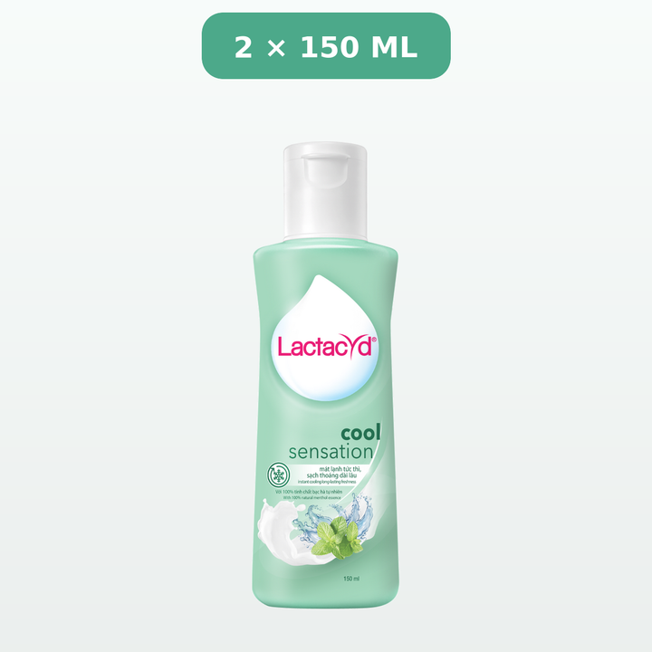 Lactacyd Cool Sensation Daily Feminine Wash, sold as 2 × 150 ml