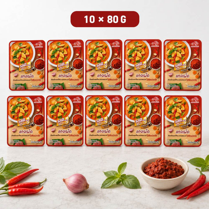 RosDee Menu Spicy Curry Paste multipack with Thai herbs and chillies