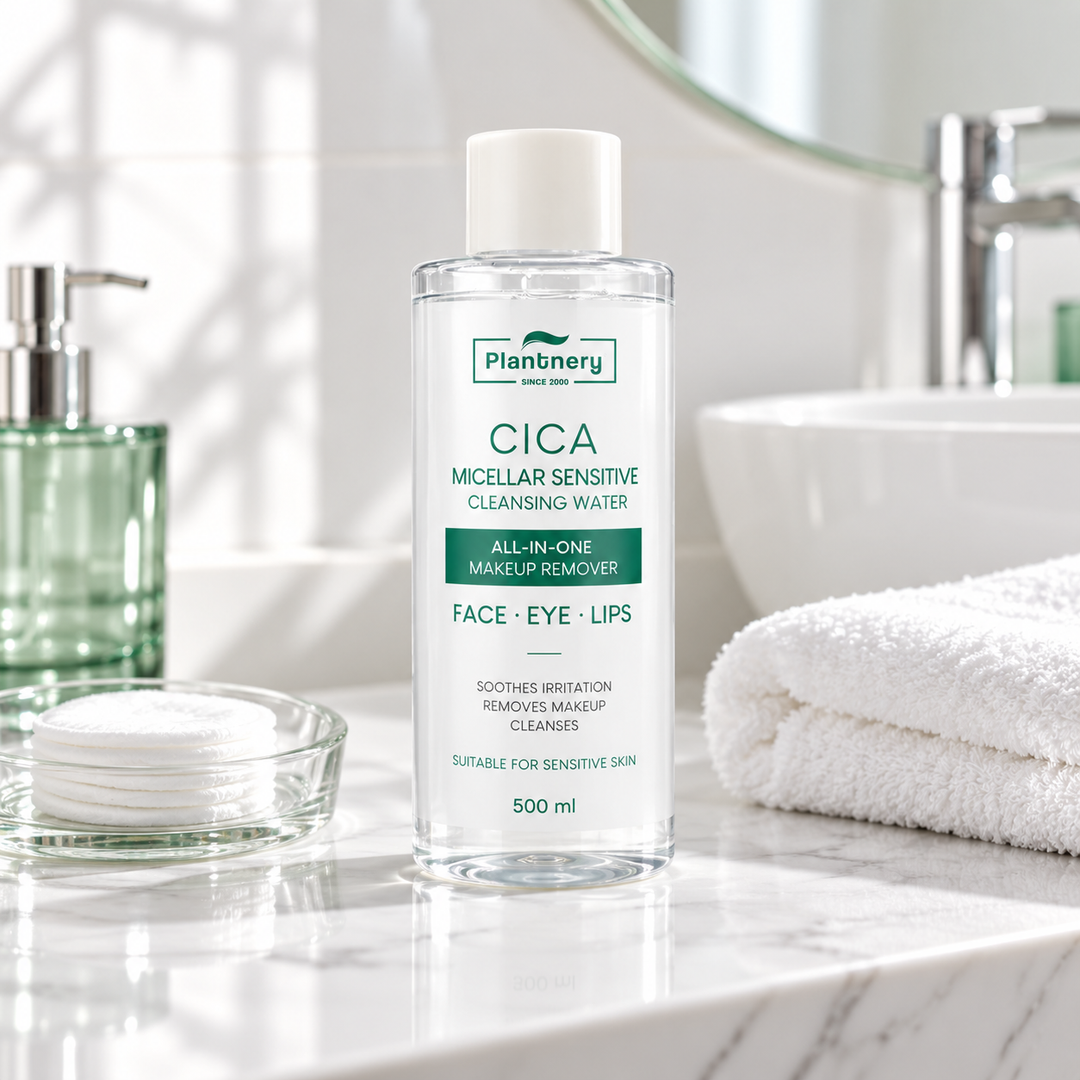 Plantnery Cica Micellar Sensitive Cleansing Water 500 ml - lifestyle image