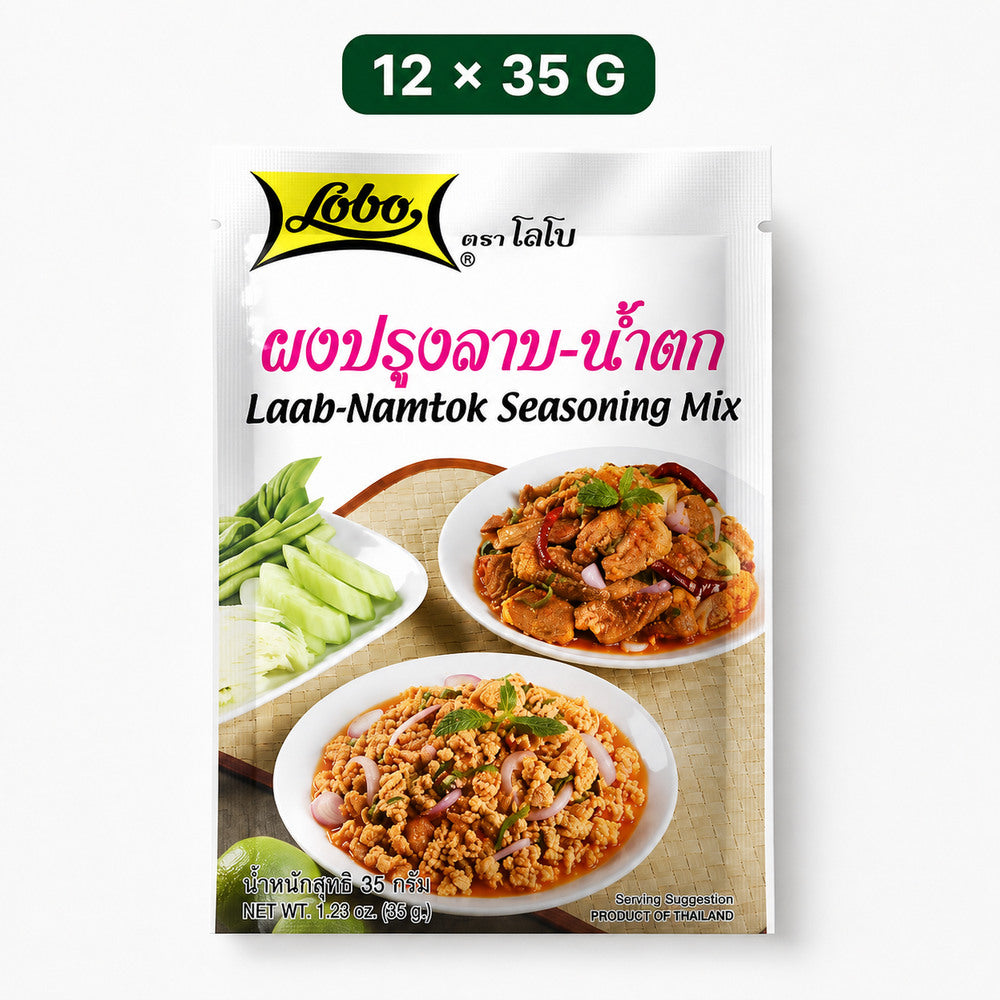 Lobo Laab-Namtok Seasoning Mix 35g sachet, 12-pack