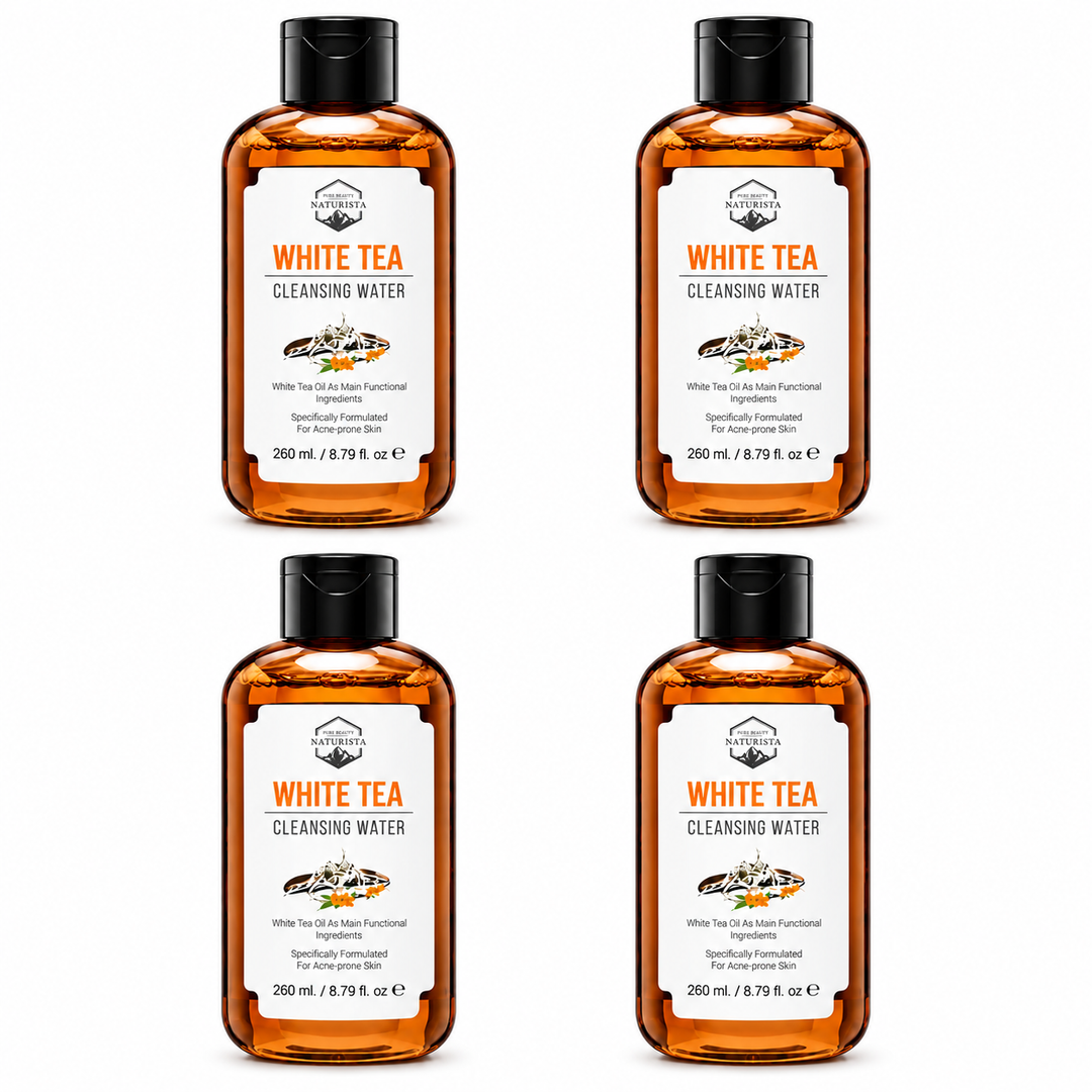 Naturista White Tea Cleansing Water — 4 × 260 ml — exact retail quantity