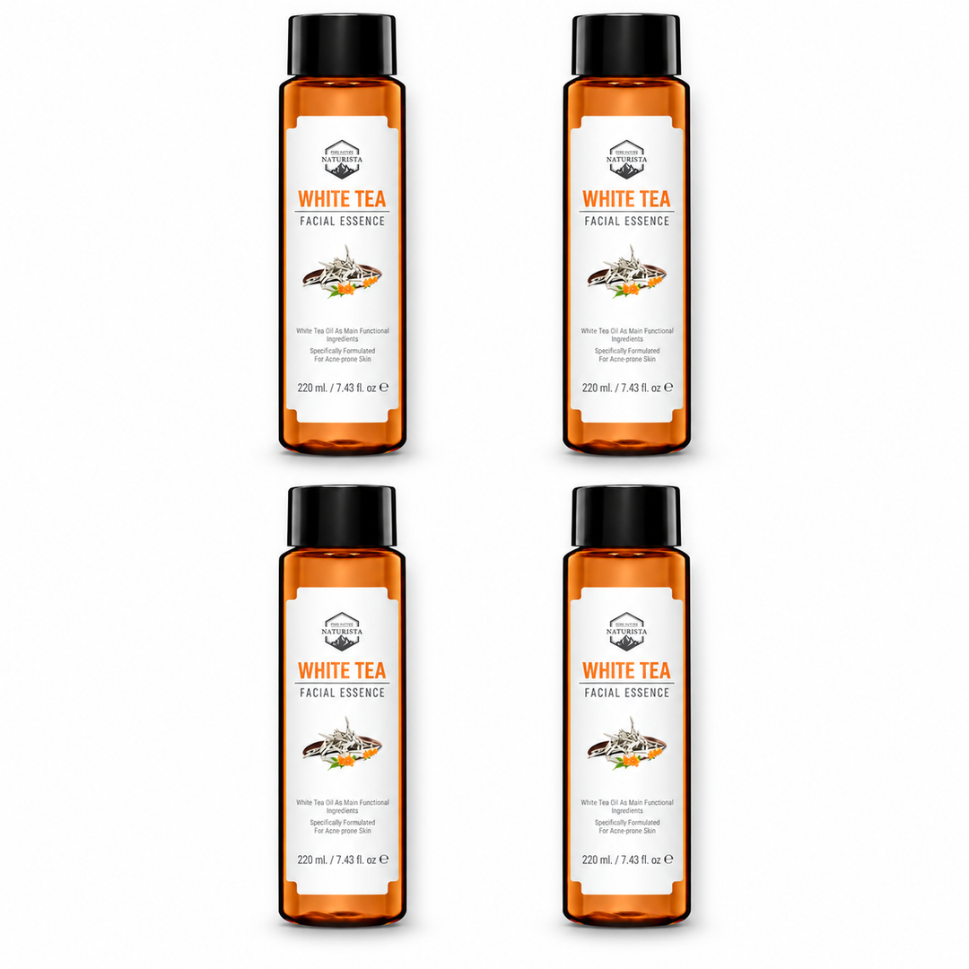 Naturista White Tea Facial Essence Lotion — 4 × 220 ml — exact retail quantity