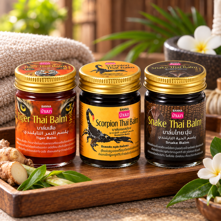 Banna Thai Balm Discovery Set lifestyle scene