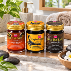 Banna Thai Balm Discovery Set lifestyle flat lay