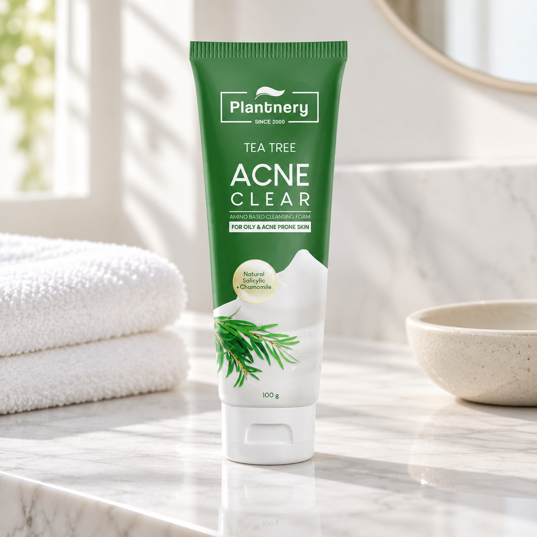 Plantnery Tea Tree Amino-Based Cleansing Foam 100 g - lifestyle image