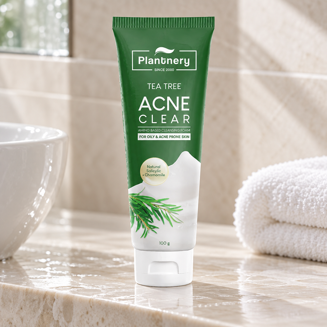 Plantnery Tea Tree Amino-Based Cleansing Foam 100 g - lifestyle image