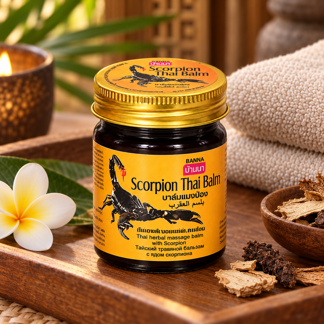 Banna Scorpion Thai Balm lifestyle scene