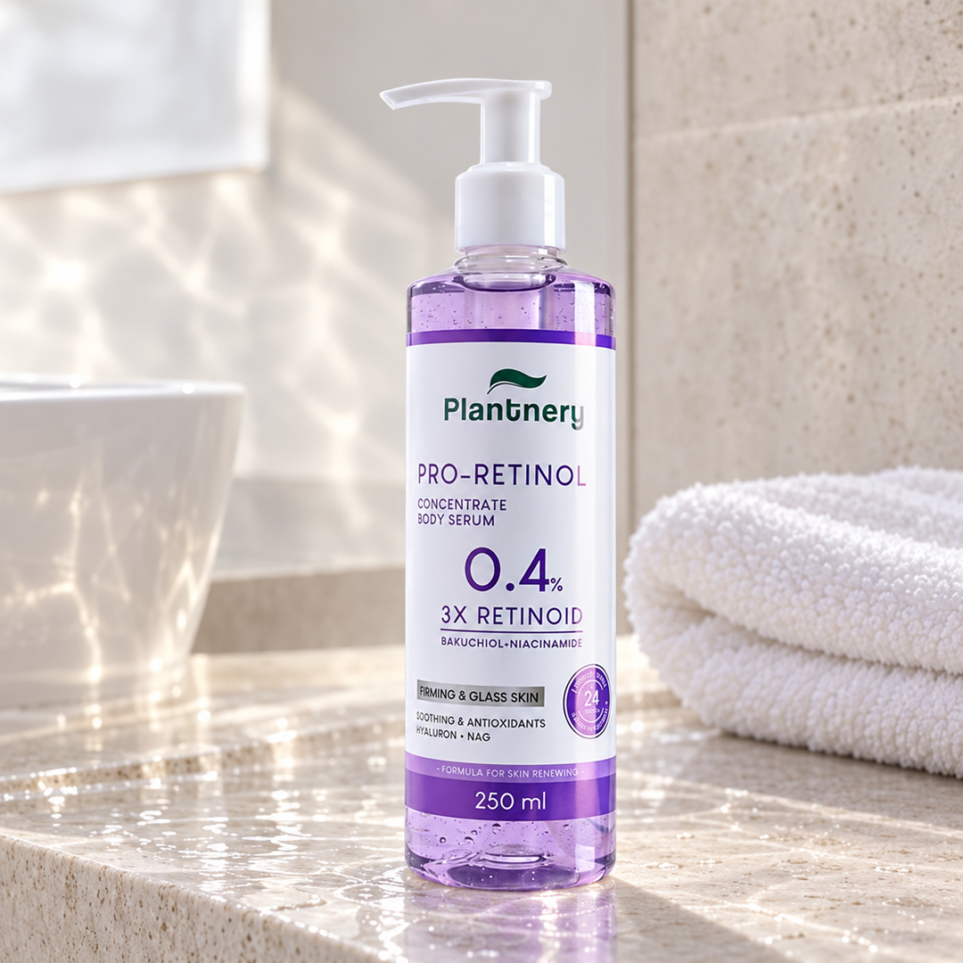 Plantnery Pro-Retinol 0.4% Concentrate Body Serum 250 ml - lifestyle image