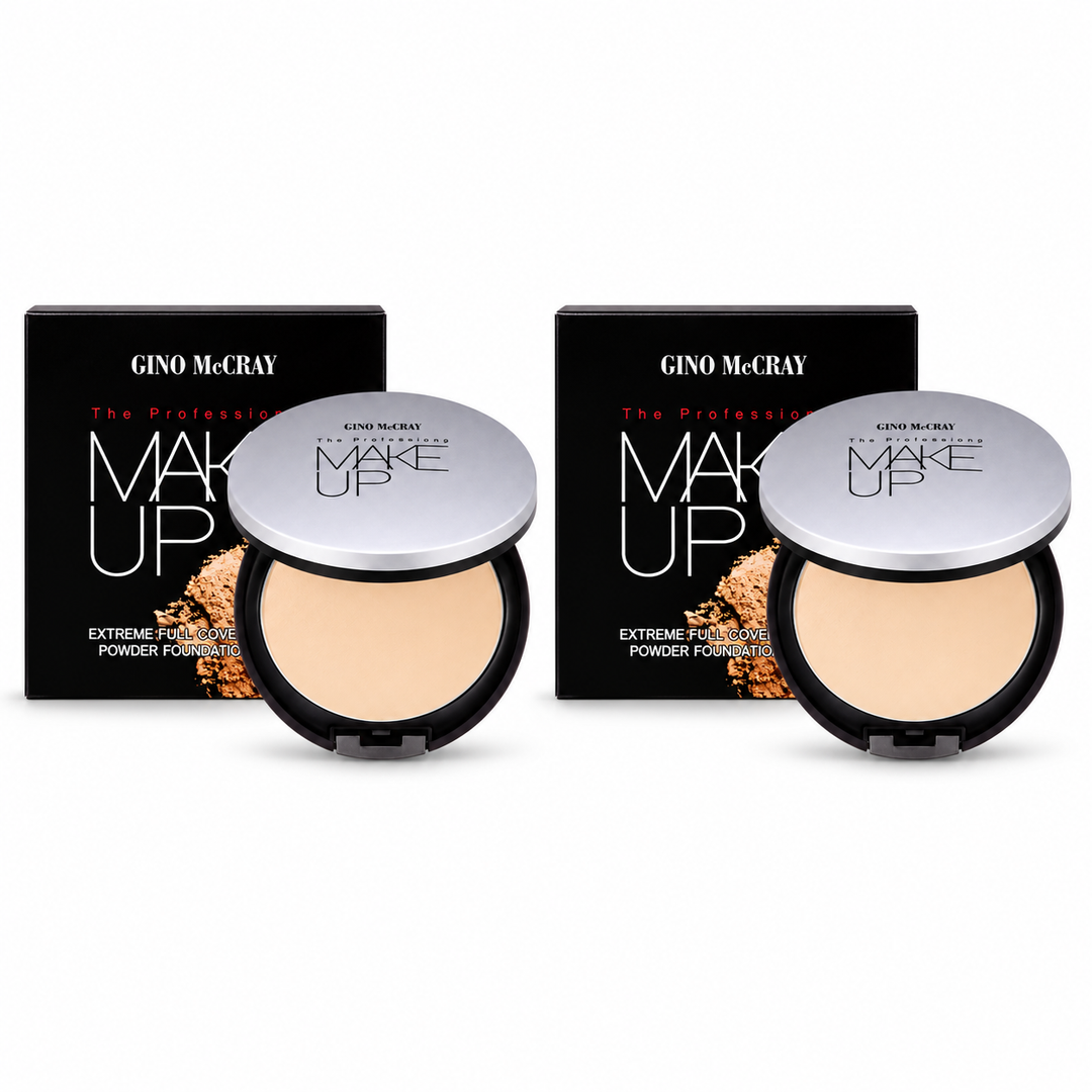 Gino McCray Extreme Full Coverage Powder Foundation (11 g) – 2 Compacts