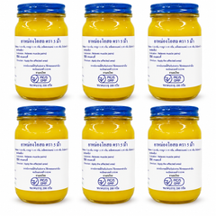 Mae Kularb / Hamar Osoth Yellow Massage Balm — 6 × 200 g — exact retail quantity
