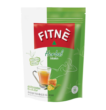 FITNE Herbal Infusion Tea – Green Tea Flavored Slimming & Detox Tea with Senna, 2 Boxs x 30 sachets = 60 sachets