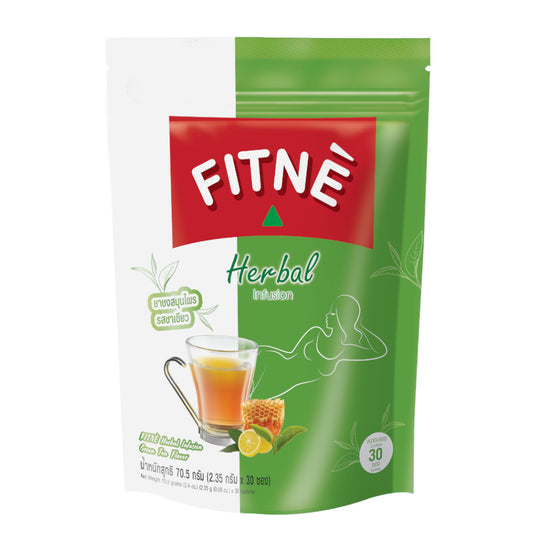 FITNE Herbal Infusion Tea – Green Tea Flavored Slimming & Detox Tea with Senna, 2 Boxs x 30 sachets = 60 sachets