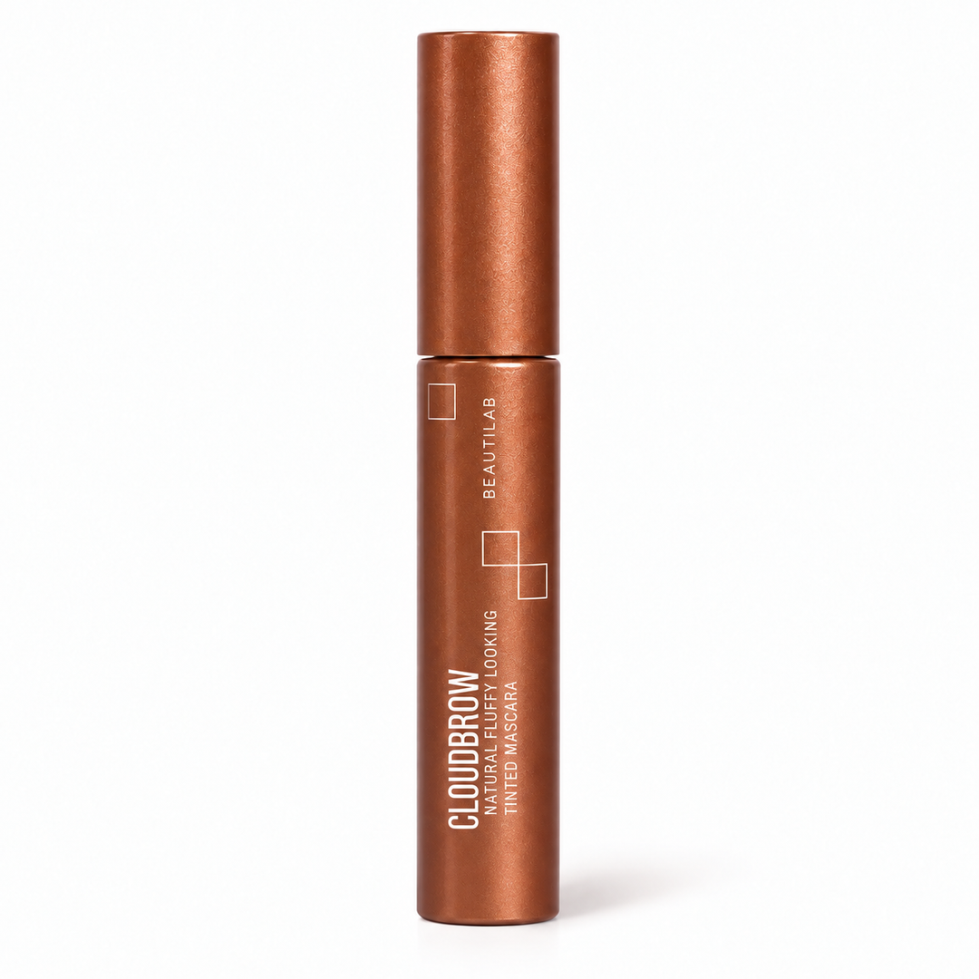 BEAUTILAB 01 Ash Brown eyebrow mascara — one tube on white background