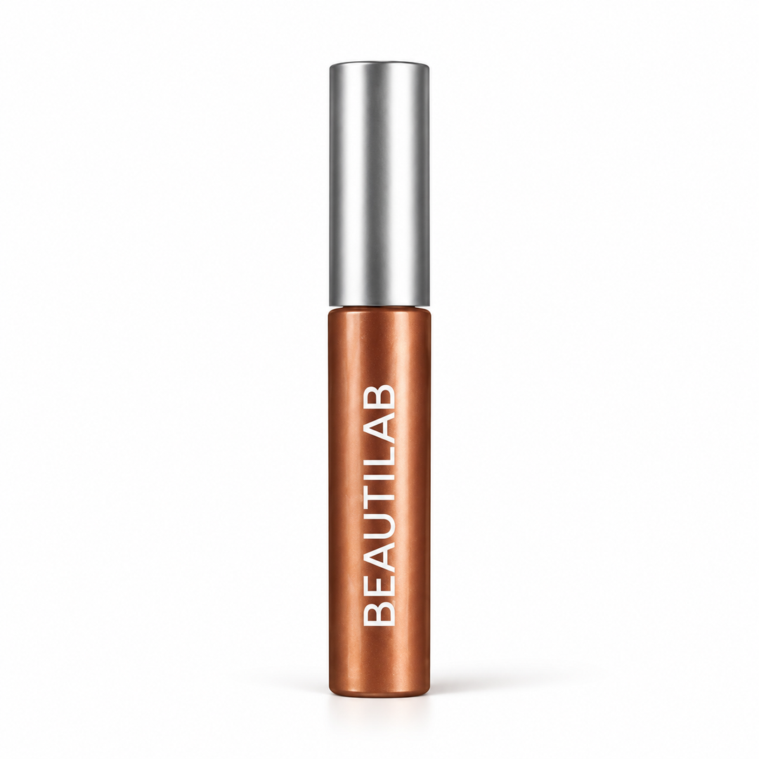 BEAUTILAB 04 Soft Caramel eyebrow mascara — one tube on white background