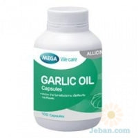 Mega We Care Garlic Oil – Heart Health, Immunity & Cholesterol Support | 100 Softgel Capsules