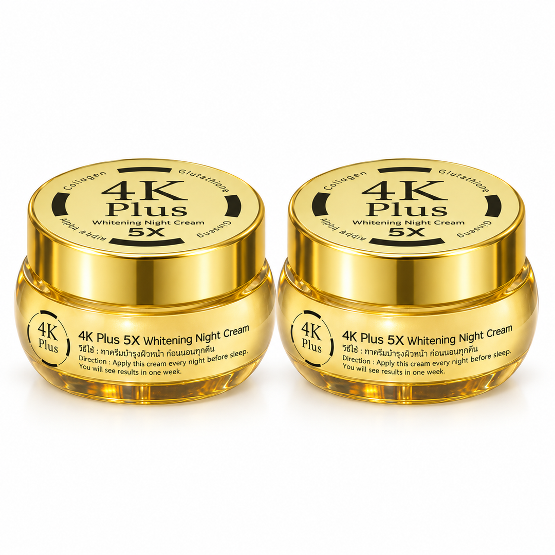 4K Plus 5X Night Cream 20 g - New Packaging — pack of 2, exactly 2 identical units shown on white background.