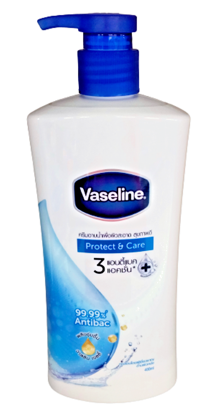 Vaseline Healthy Plus Body Wash Protect & Care Blue – 2 x 400ml | Antibacterial Cleanser for Healthy Skin