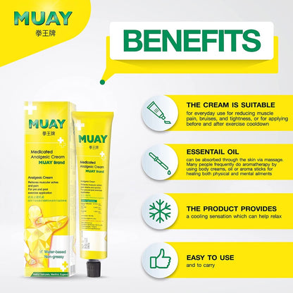 Namman Muay Thai Boxing Analgesic Balm 100ml – Pack of 2 | Authentic Thai Pain Relief for Muscles & Joints