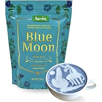 Raming Blue Moon Butterfly Pea Tea Mix – 2 Packs (250g Each) | Thai Herbal Tea for Detox, Relaxation & Natural Antioxidants