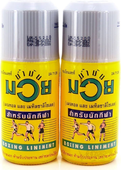 Namman Muay Thai Boxing Oil Liniment 120ml – Pack of 2 | Herbal Thai Massage Oil for Muscle & Joint Pain Relief