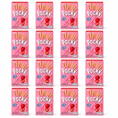 Glico Pocky Strawberry – 43 g – 16 Boxes