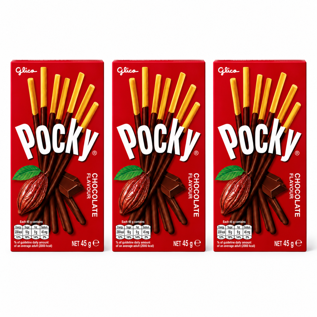 Glico Pocky Chocolate – 45 g – 3 Boxes