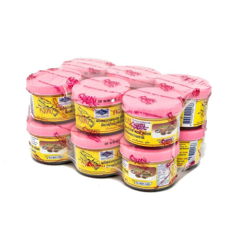 Authentic Thai Shrimp Paste 90g – Pack of 12 | Premium Fermented Kapi from Thailand