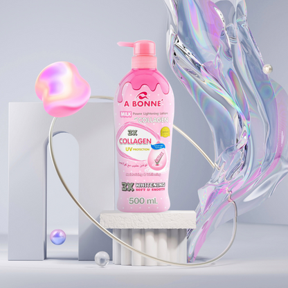 A Bonne Milk Power Lightening Body Lotion with Collagen – 500ml | Whitening, Moisturizing & Firming Lotion