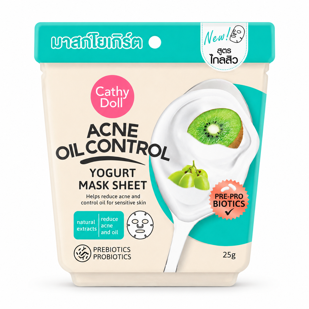 Cathy Doll Acne Oil Control Yogurt Mask Sheet 25g – product