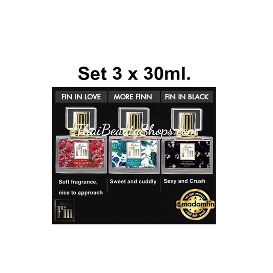 Madame Fin Perfume Set – Eau de Parfum (Fin in Black, More Finn, Fin in Love) – 30ml Each