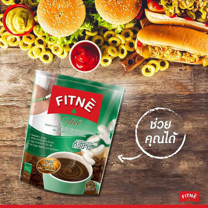 FITNE Coffee – Instant Coffee Mix with White Kidney Bean Extract for Carb Blocking & Weight control, 2 packs x 10 sachets = 20 sachets