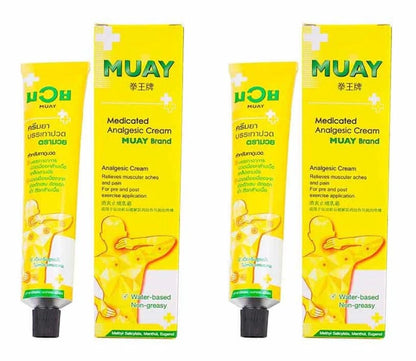 Namman Muay Thai Boxing Analgesic Balm 100ml – Pack of 2 | Authentic Thai Pain Relief for Muscles & Joints