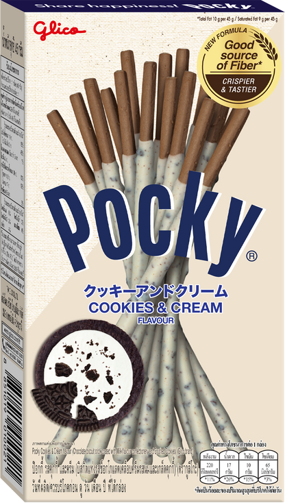 Glico Pocky Double Happiness Set – 10 Packs Assorted Flavors: Chocolate, Strawberry, Cookies & Cream, Matcha Green Tea, Almond Crush
