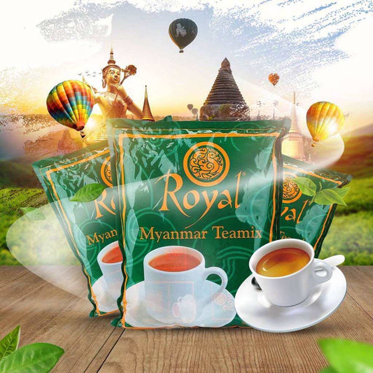 Royal Myanmar Tea Mix – Authentic Burmese Milk Tea | 30 Tea Bags x 2 Packs