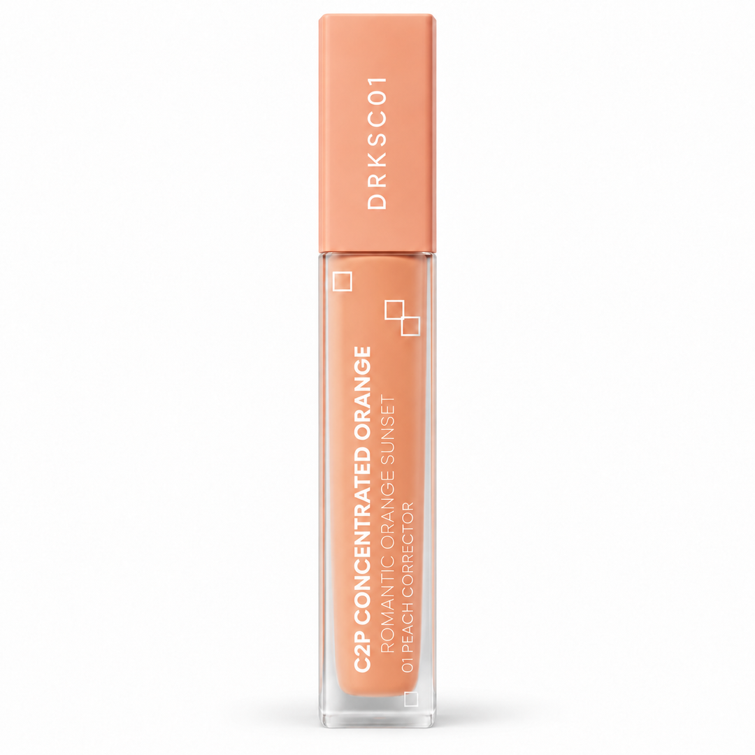 QESICR C2P Concentrated Orange Corrector — 01 Peach Corrector — 1, 2 or 4 Tubes — single product on white