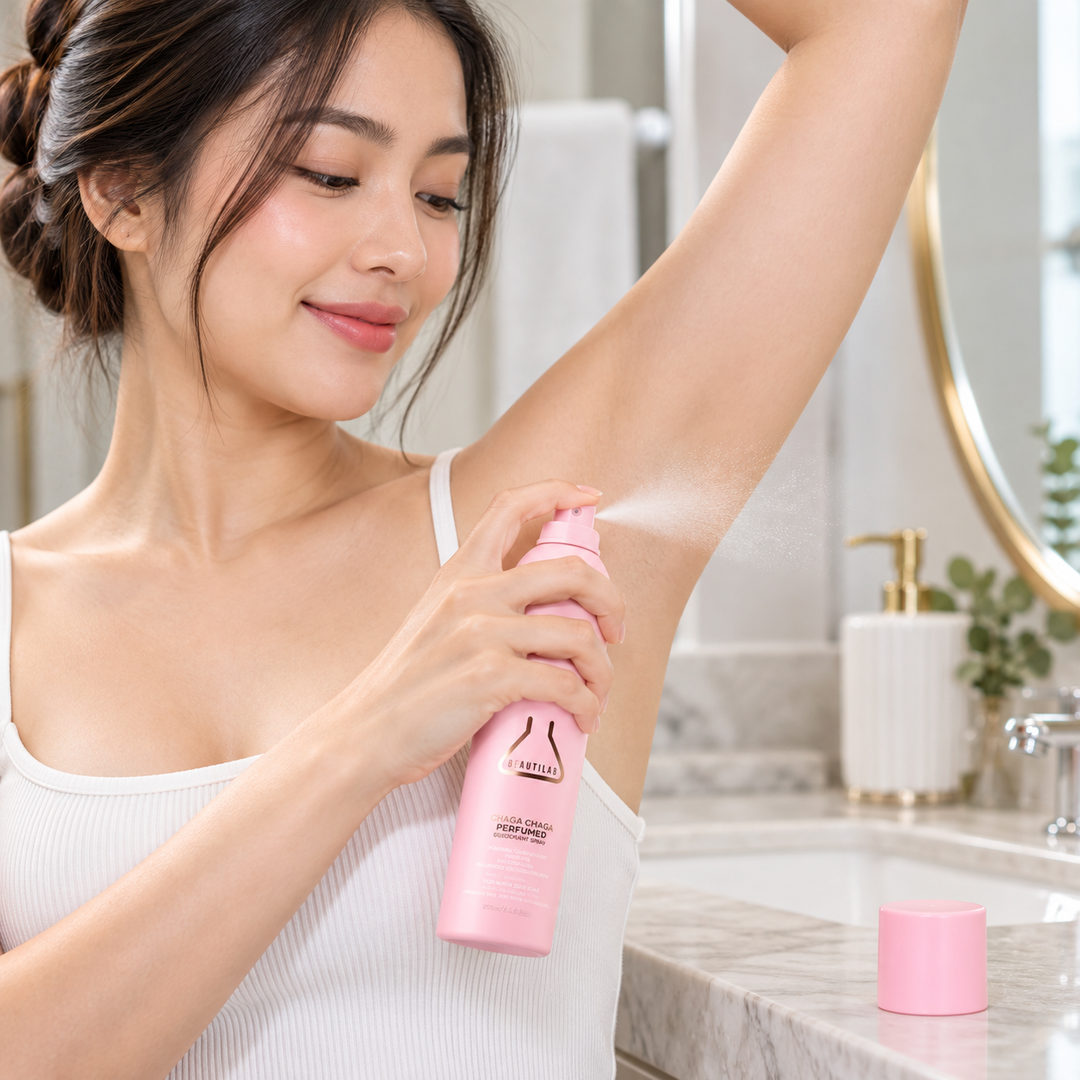 BEAUTILAB Chaga Chaga Perfumed Deodorant Spray — 1, 2 or 4 Bottles | 100 ml Each — lifestyle application