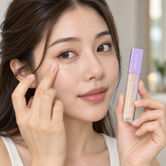 QESICR C2P Purple Brightening Concealer — 01 Light — 1, 2 or 4 Tubes — lifestyle application