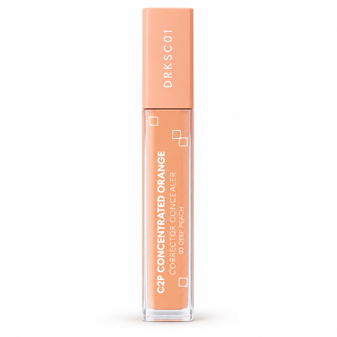 QESICR C2P Concentrated Orange Corrector — 03 Deep Peach — 1, 2 or 4 Tubes — single product on white