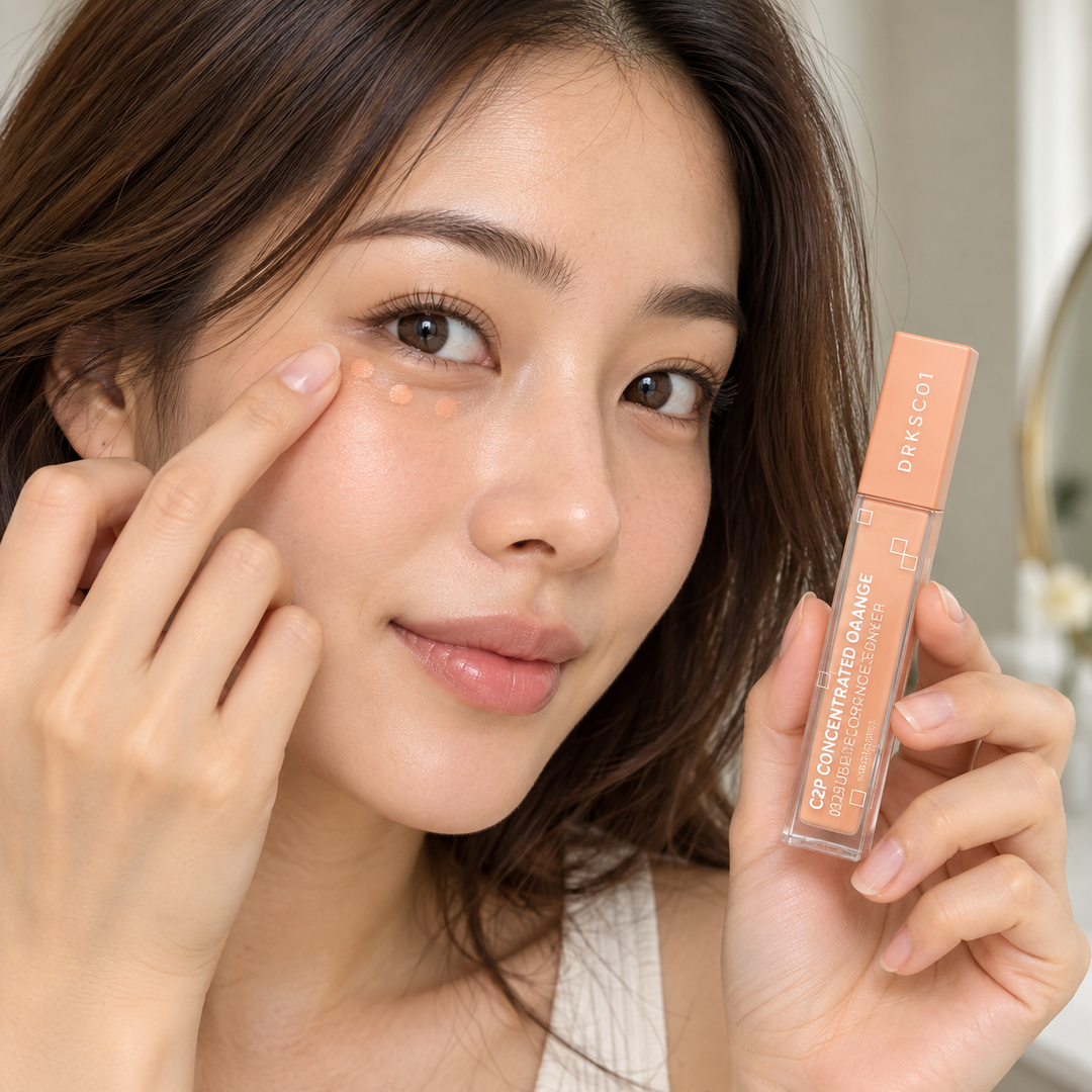 QESICR C2P Concentrated Orange Corrector — 03 Deep Peach — 1, 2 or 4 Tubes — lifestyle application