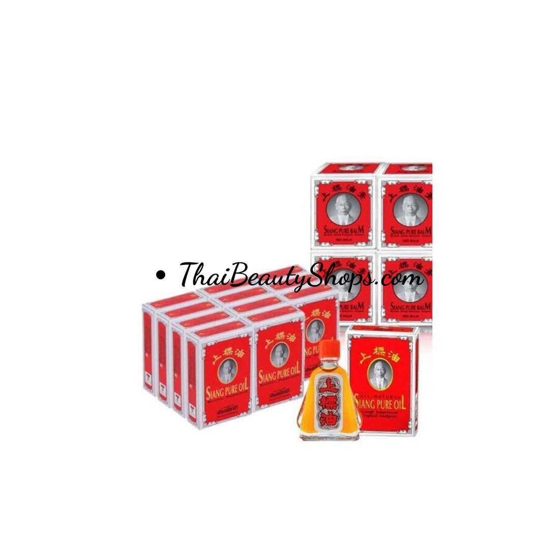 Siang Pure Oil Formula 1 – Traditional Thai Herbal Aromatic Oil | 12 × 3cc Bottles