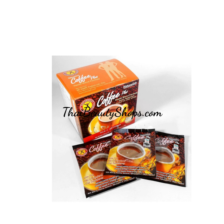 Nature Gift Coffee Plus – Thai Instant Coffee Mix with Collagen & Vitamins | 3 Packs x 10 Sachets